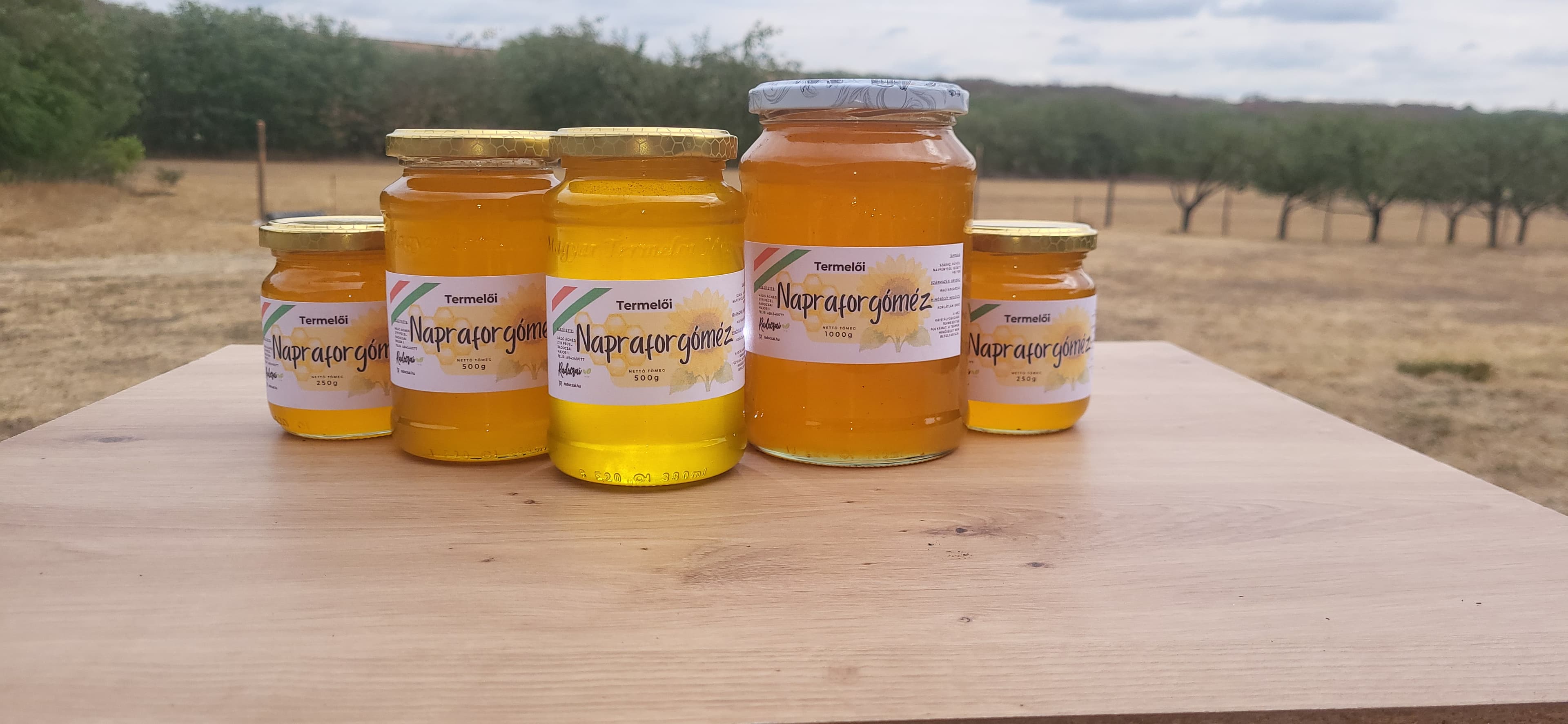 Termelői napraforgóméz - 500g