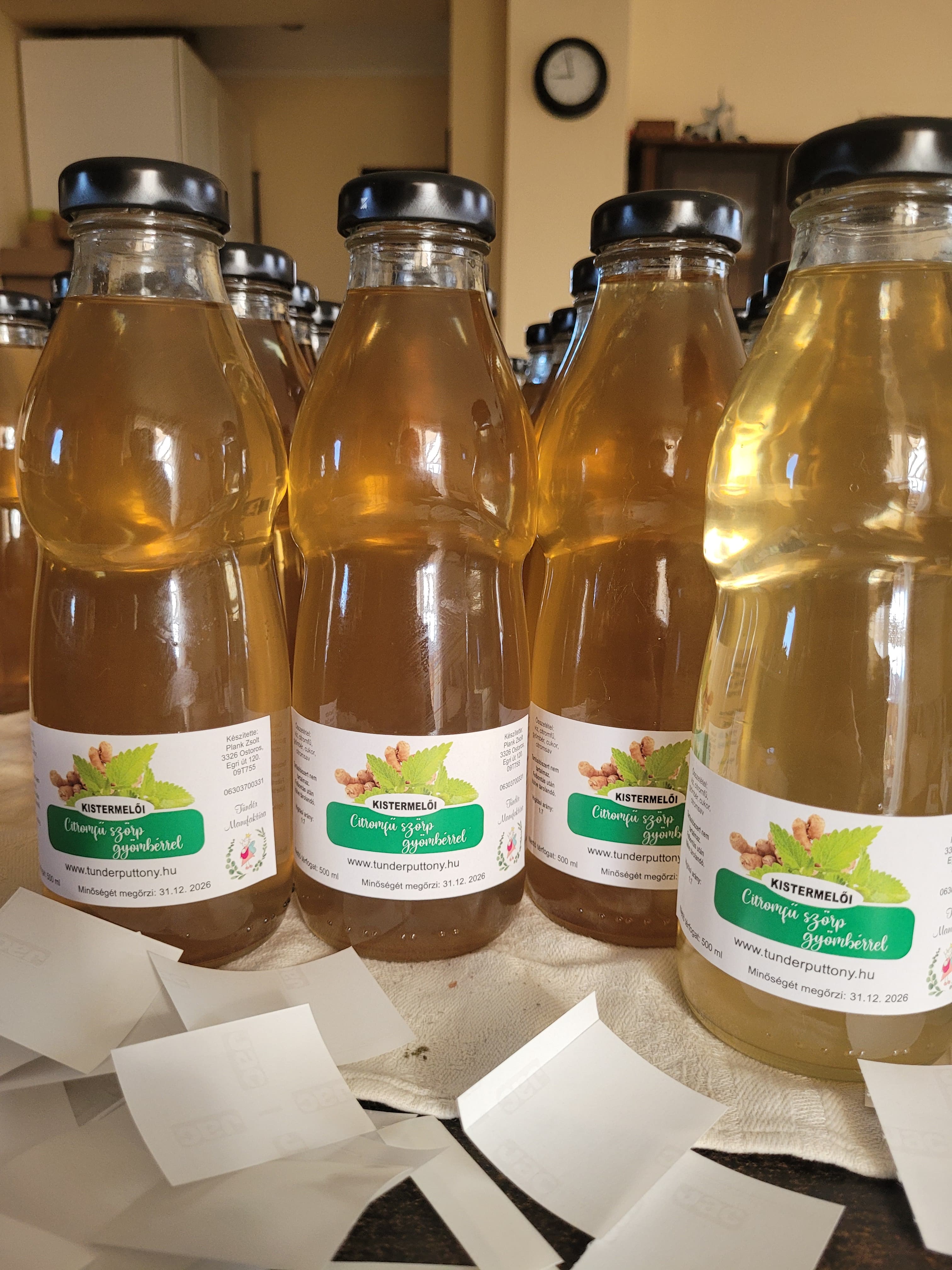 citromfű gyömbérrel szörp (500 ml) - cukorral - 2